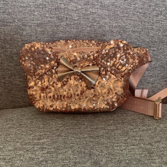 loungefly rose gold fanny pack